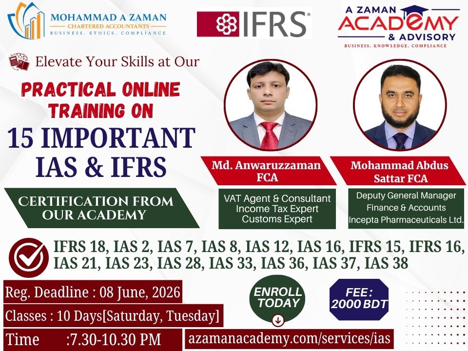 Practical Online Training on 15 important IAS & IFRS